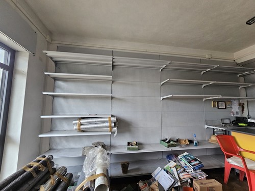 Scaffalatura metallica grigio - scaffalatura,