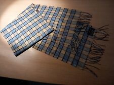 Sciarpa beige e celeste