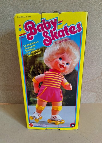 Bambola vintage baby - baby, skates