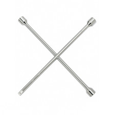 Chiave a Croce Per Ruote Svita Bulloni Dadi 17-19-21-1/2" Smonta Gomme Argentata