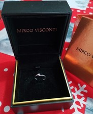 Anello Solitario in oro bianco di Mirco Visconti con diamante certificato. 