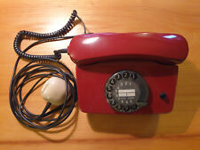RARISSIMO TELEFONO A DISCO HAGENUK MOD. FETAP752NS COLORE ROSSO VINTAGE ANNI 60