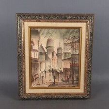 Quadro Dipinto Olio Su Tela Paesaggio Astratto Firma Bora Collezione Fine 900