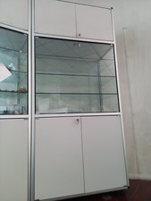  Vetrina in cristallo con telaio in alluminio anodizzato Marca LVA Linea Vetrine