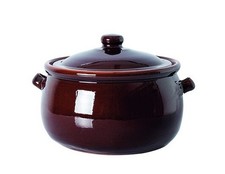 Pentola terracotta bicolore - terracotta,