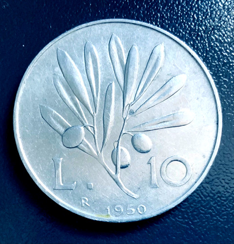 Italia 1950 moneta 10 - italia,