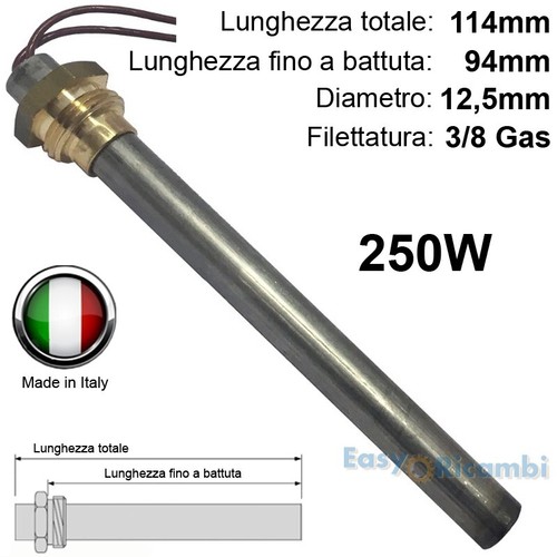 Candeletta 250w accensione - candeletta,