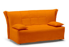 DIVANO LETTO 2 POSTI MAXI PRONTOLETTO MATRIMONIALE ARANCIO + vari colori