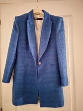 Cappotto Zara blu tg L indossato 2 volte, come nuovo