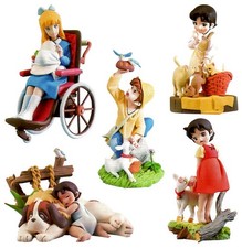 Heidi Girl of Alps fille Alpes Kaiyodo 2001 Gashapon Set 5Pcs 8cm Vintage Japan