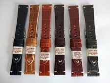 CINTURINO VINTAGE V CUOIO STAMPATO COCCODRILLO OPACO IMPUNTURE IN CORDA 20 / 16 