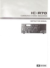 ICOM IC-R70 INSTRUCTION MANUAL
