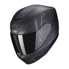 CASCO SCORPION EXO 391 SPADA MATT BLACK CHAMPAGNE  INTEGRALE VISIERA TRASPARENTE