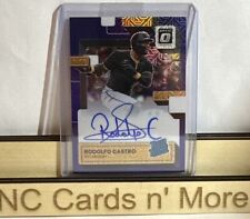 Radolfo Castro 2022 Donruss Optic Purple Mojo Auto #d/88 Rated Rookie Pirates