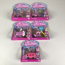 Barbie Mini Barbieland Bambola Veicolo Lotto di 5 Barca Aereo Camper Auto Micro Playset