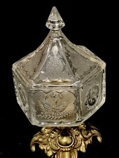 Vintage 1940s Crystal  Compote