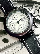 Vintage Watch Wyler Vetta Chronograph Swiss Automatic Valjoux 7750 Pvd Steel