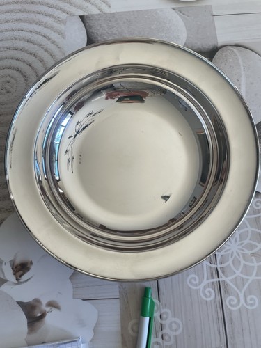 Plat métal argenté - plat,