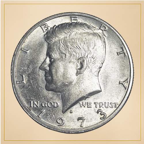1973 kennedy mezzo dollaro - 1973, d