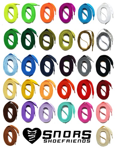 Snors lacci piatti colori - snors, 34