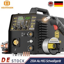 Saldatrice MIG HZXVOGEN 6 in 1 alluminio 250 Amp gas senza gas MIG MMA parrucca saldatrice