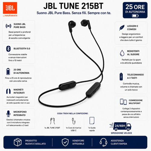 Jbl tune 235bt auricolari - tune,