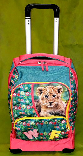 Zaino trolley scuola wwf - zaino,