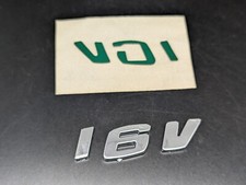 COMPATIBILE FIAT 16 V LOGO SIGLA EMBLEMA FREGIO STEMMA SCRITTA TARGHETTA BADGE