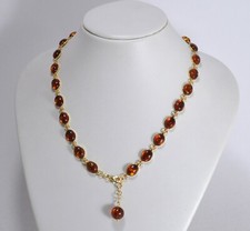 925 GOLD SILVER NECKLACE WITH