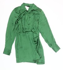 Zara donna verde XS mini abito