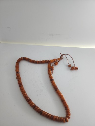 Collana perline colore ambra - collana,