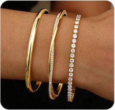 3 Pezzi Bracciale Rigido Donna