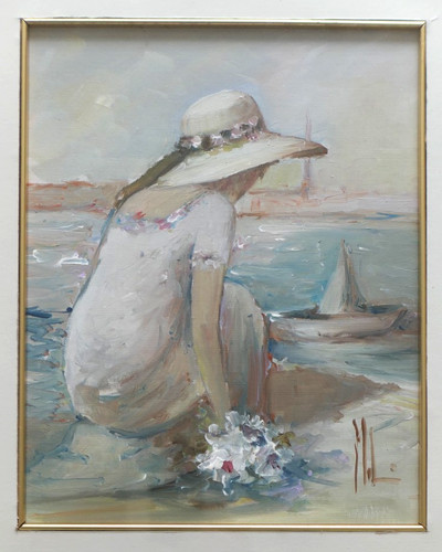 Innocenzo melani olio su - innocenzo,