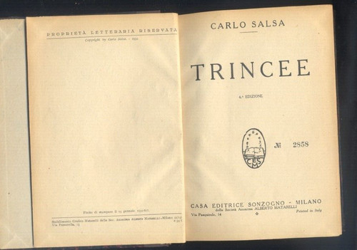 Carlo salsa trincee - salsa,