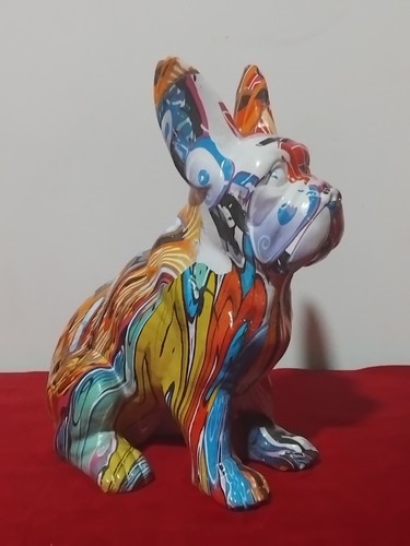 Statua bulldog francese pop - statua,
