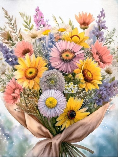 Piastrella murale fiori