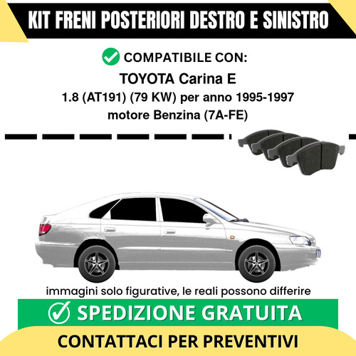 Pastiglie freno posteriori - pastiglie,