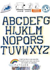 patch lettera alfabeto blu