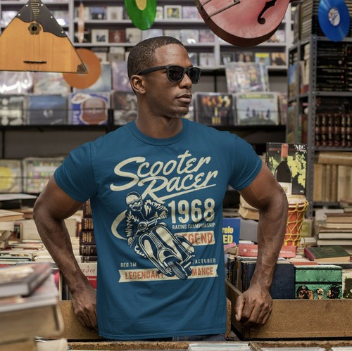 Shirt retrò scooter racer - retrò,