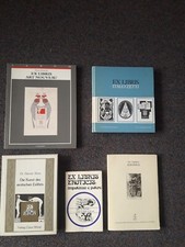 5 LIBRI RIGUARDANTI GLI EX LIBRIS..Art nouveau-Zetti-Erotici