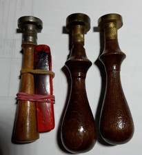 3 TIMBRO PER CERALACCA LETTERE LEGNO E METALLO+ PEZZO DI CERA PELIKAN VINTAGE