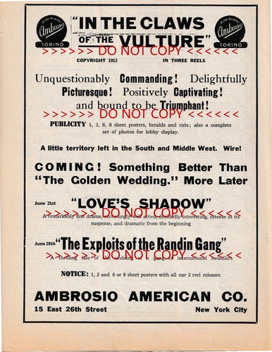 1913 poster pubblicitario film - 1913,