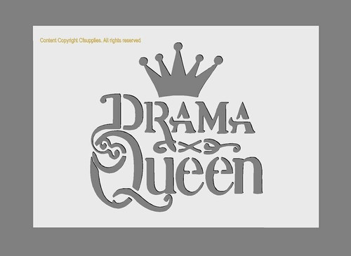 Insegna mylar stencil drama - stencil, 'drama