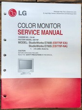 LG StudioWorks E700B E700S Monitor Manuale di servizio *Originale*