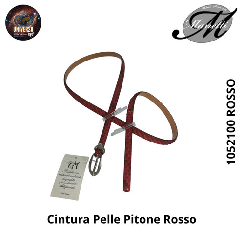 Cintura donna pelle pitone - cintura,