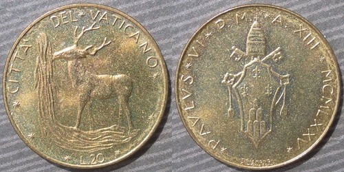 Vatican city lire 1975 - city, #