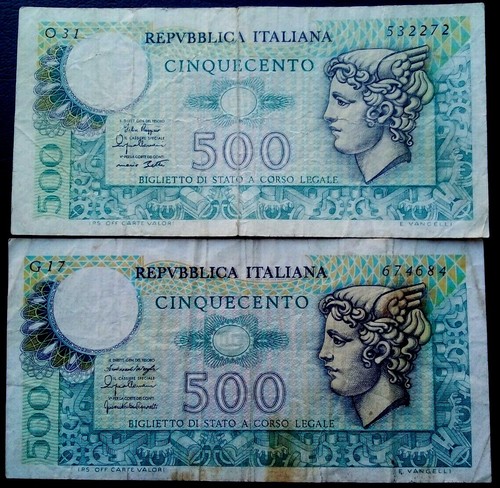 Cartamoneta 500 lire 1979 - lire,,