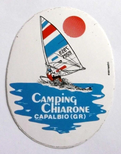 Adesivo souvenir campeggio