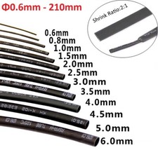 Tubo termoretraibile nero