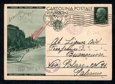 STORIA POSTALE REGNO 1933 Intero OdR 15+15c da Palermo per Città (DX)